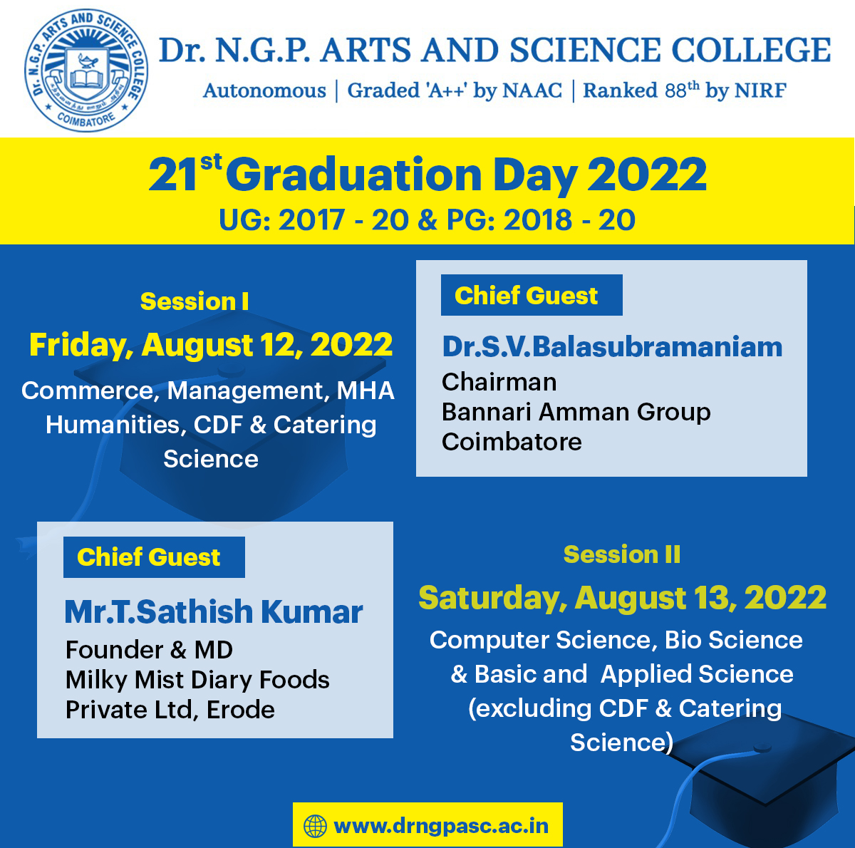 Graduation Day registration form - Dr. NGP Arts and Science College ...